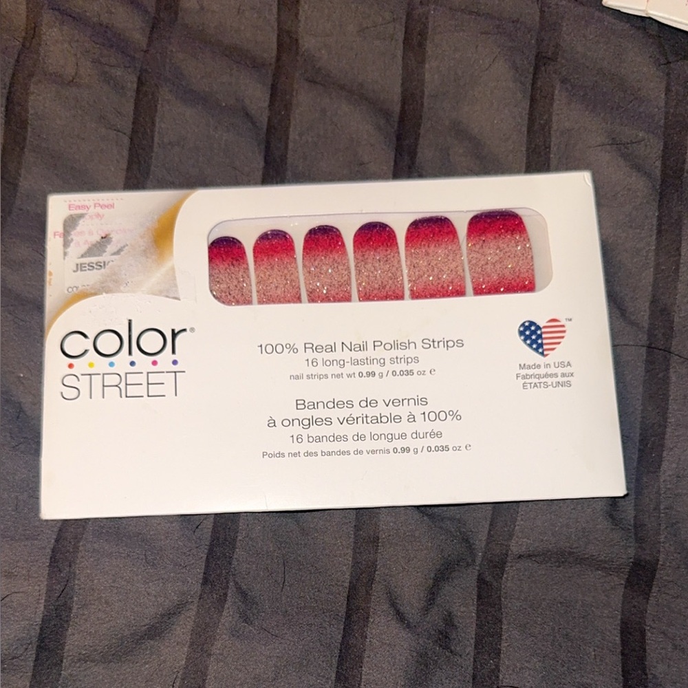 Color Street Nuclear Fuchsian 100% Real Nail Polish Strips FDG268